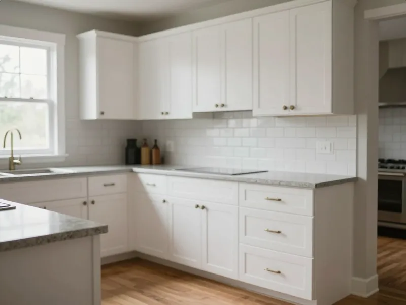 Custom solid wood kitchen cabinets installed in a Huntsville Alabama home